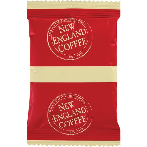 New England Coffee  Coffee, Colombian Supremo, 2.5 oz., 24/CT, Dark Brown