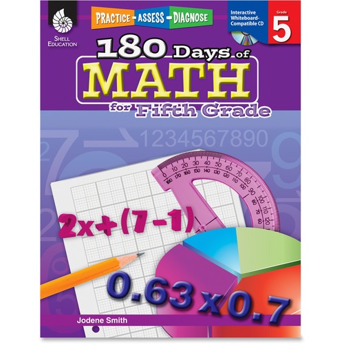 BOOK,180 DAYS OF MATH,GRD 5