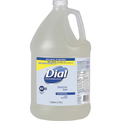 Dial Corporation  Dial Sensitive Skin Liq Soap Refill, 1Gal, 4/CT, Clear