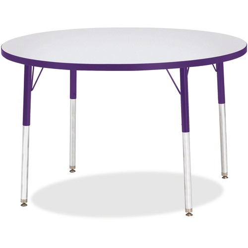 Jonti-Craft, Inc.  Activity Table, Round, 24"-31"x42", Purple