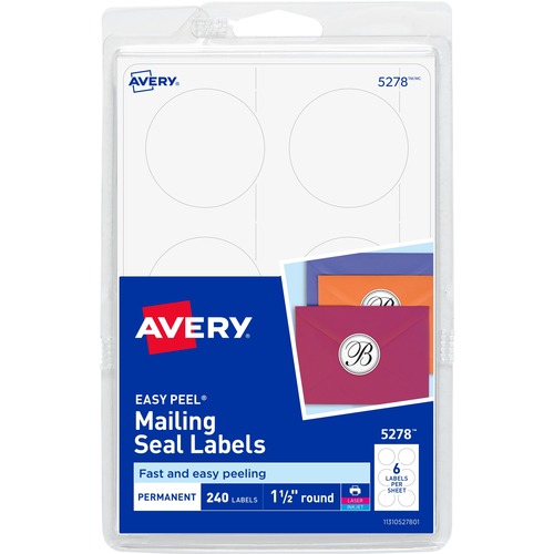 SEAL,MAIL,EZPEEL,1.5"RND,WE