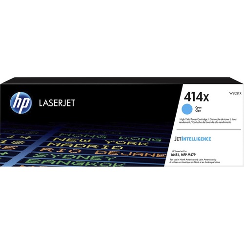 Hewlett-Packard  Toner Cartridge, HP 414X, 6000 Yield, CYN
