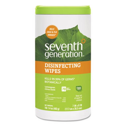 Botanical Disinfecting Wipes, 8 x 7, 70 Count