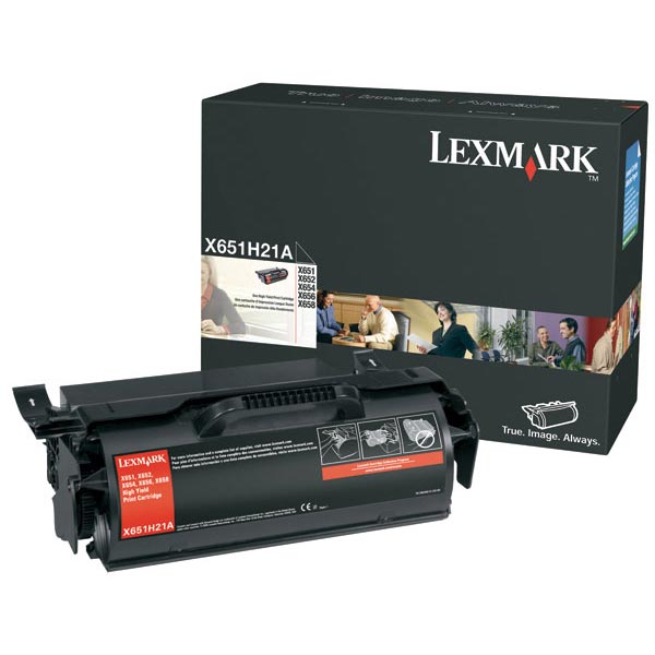 Lexmark X651H21A Black OEM Toner Printer Cartridge
