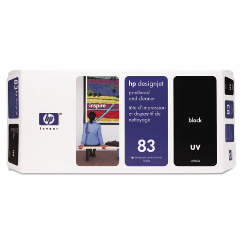 HP C4960A (HP 83) UV Black OEM Printhead / Cleaner