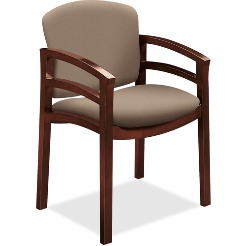 The HON Company  Guest Chair, Fxd Arms, 23-1/2"x22"x33-1/8", Morel