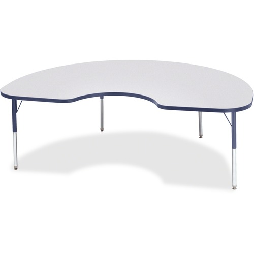 Jonti-Craft, Inc.  Activity Table, Kidney, 15"-24"x48"x72", Navy