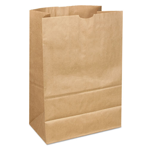 GROCERY PAPER BAGS, 40 LBS CAPACITY, 1/6 40/40#, 12"W X 7"D X 17"H, KRAFT, 400 BAGS