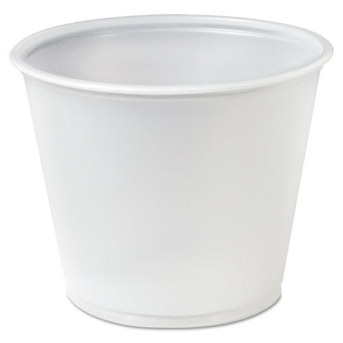 POLYSTYRENE SOUFFLE PORTION CUPS, 5.5 OZ, TRANSLUCENT, 250/BAG