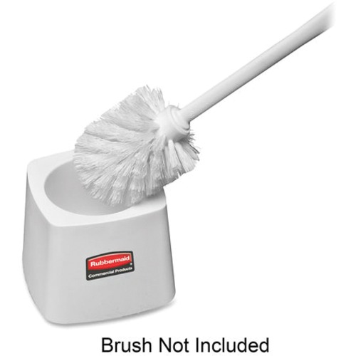 Rubbermaid Commercial Products  Toilet Bowl Brush Holder, Square, 5", White