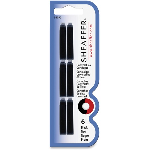 Sheaffer Pen  Fountain Pen, Ink Cartridge Refill, 12/BX, Black