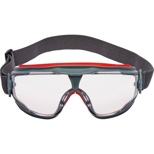 Gogglegear 500series Safety Goggles, Antifog, Red/black Frame, Clear Lens,10/ctn