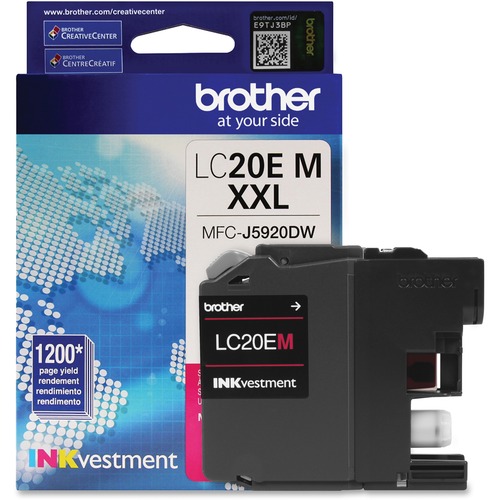 LC20EM INKVESTMENT SUPER HIGH-YIELD INK, 1200 PAGE-YIELD, MAGENTA