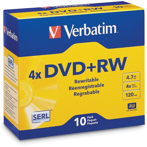 DVD+RW,4.7GB,BRANDED,10PK
