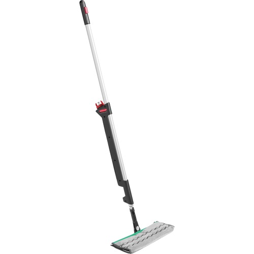 Pulse Executive Double-Sided Microfiber Spray Mop System, Black/silver, 55.8"
