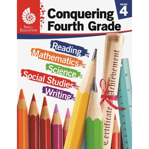 Shell Education Teacher Created Materials  Conquering Fourth Grade, 168-Page, 8-1/2"Wx2-/5"Lx11"H, MI