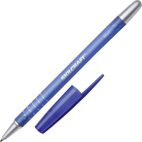 PEN,BP,STICK,RUBBER,BE,12CT