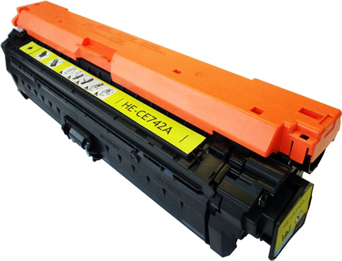 GT American Made CE742A Yellow OEM replacement Laser Toner Cartridge