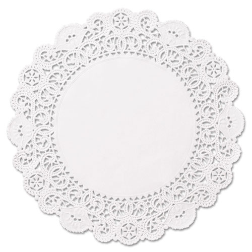 Brooklace Lace Doilies, Round, 6", White, 2000/carton