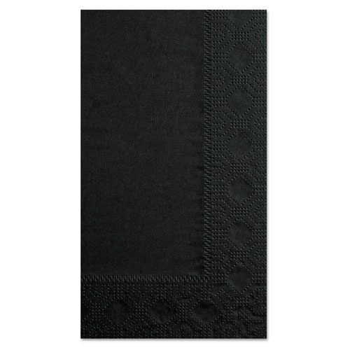 Dinner Napkins, 2-Ply, 15 X 17, Black, 1000/carton