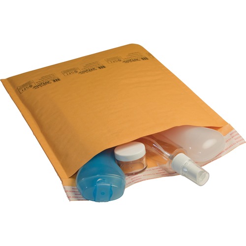 JIFFYLITE SELF-SEAL BUBBLE MAILER, #5, BARRIER BUBBLE LINING, SELF-ADHESIVE CLOSURE, 10.5 X 16, GOLDEN BROWN KRAFT, 80/CARTON