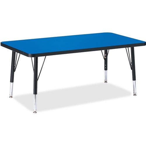 Jonti-Craft, Inc.  Activity Table,Rectangle,Toddler,11"-15"x24"x36",Blue/Black