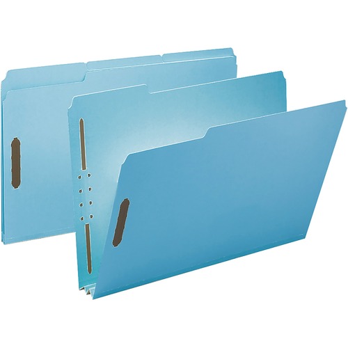 Smead  Fastener Folder, 2" Exp, 1/3-cut Tab, Legal, 25/BX, BE