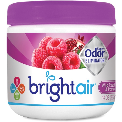 Bright Air  Air Freshener/Odor Eliminator, Wild Raspberry/Pom, 14 oz, PE
