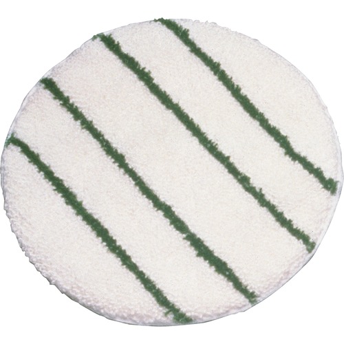 Rubbermaid Commercial Products  Carpet Bonnet, w/Scrub Strips, Low Profile, 17" D, 5/CT, WE