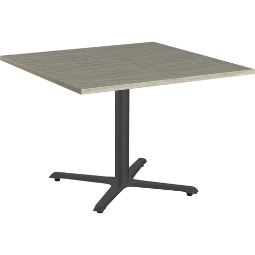 Special-T  X-base Table, Square Top, 36"x36"x29", Aged Driftwood