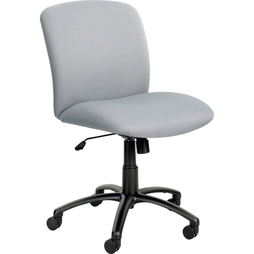 Safco  Mid-Back Chair, 27"x30-1/4"x36-1/2"-40-1/2", Gray