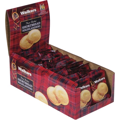 Office Snax  Cookies, Shortbread Highlanders, 18/BX, Multi