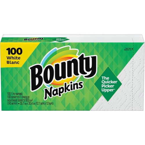 Quilted Napkins, 1-Ply, 12.1 X 12, White, 100/pack, 20 Packs Per Carton