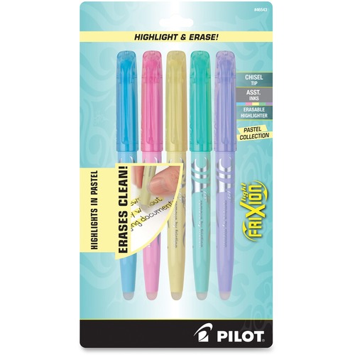 HIGHLIGHTER,ERASABLE,5PK