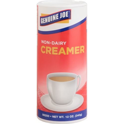 Genuine Joe  NonDairy Creamer, Powdered, Canister, 12 oz., 3/PK