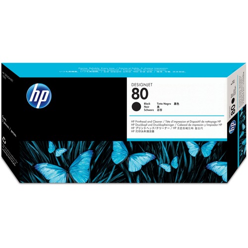 Hewlett-Packard  HP80 Printhead/Printhead Cleaner, Black