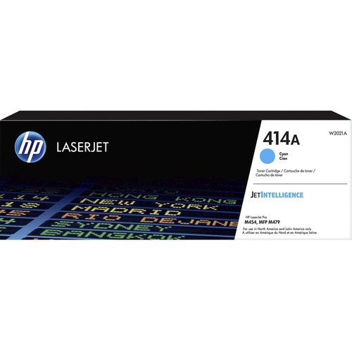 Hewlett-Packard  Toner Cartridge, HP 414A, 2100 Yield, CYN