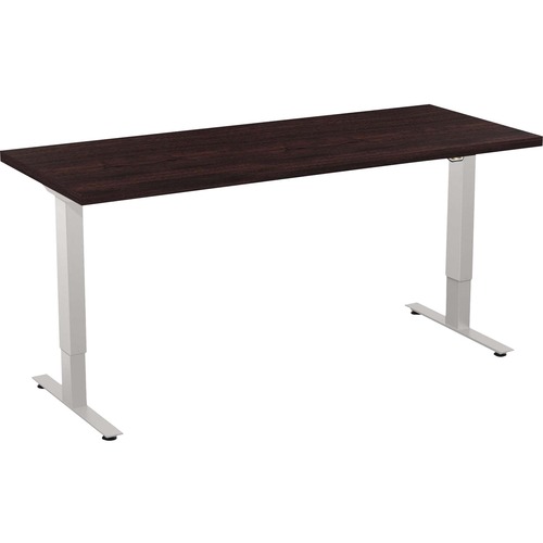 Special-T  Sit/Stand Table, Electric, 2 Stage, 24"x60"x46", Espresso