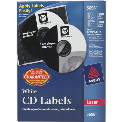 LABEL,CD,LASER,WE,100CT