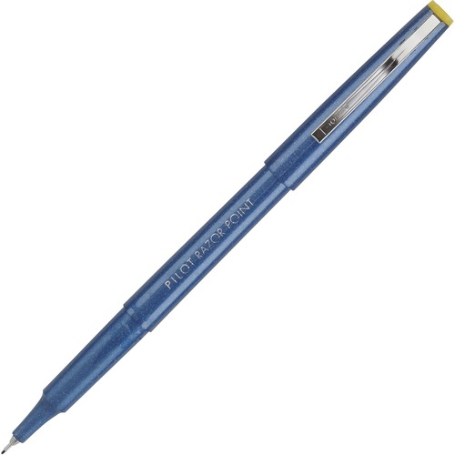 RAZOR POINT STICK POROUS POINT MARKER PEN, 0.3MM, BLUE INK/BARREL, DOZEN