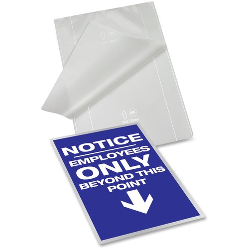 EZUSE THERMAL LAMINATING POUCHES, 3 MIL, 9" X 11.5", GLOSS CLEAR, 100/BOX