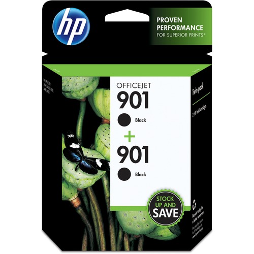 Hewlett-Packard  HP90 Ink Cartridge, 200 Page Yield, 2/PK, Black