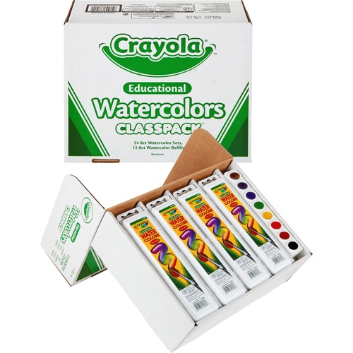 Crayola  Educational Watercolors Classpack, 36/BX, Ast