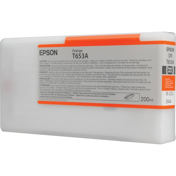 Epson T653A00 Orange OEM UltraChrome HDR Ink Cartridge