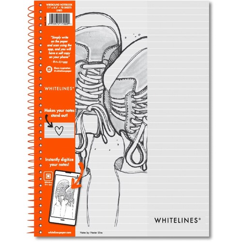 NOTEBOOK,8.5X11,WHITELINE