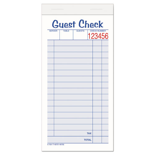 CHECK,GUEST,2-PT CRNLS,WH