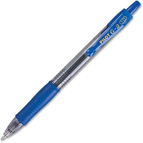 G2 PREMIUM RETRACTABLE GEL PEN, 1 MM, BLUE INK, SMOKE BARREL, DOZEN