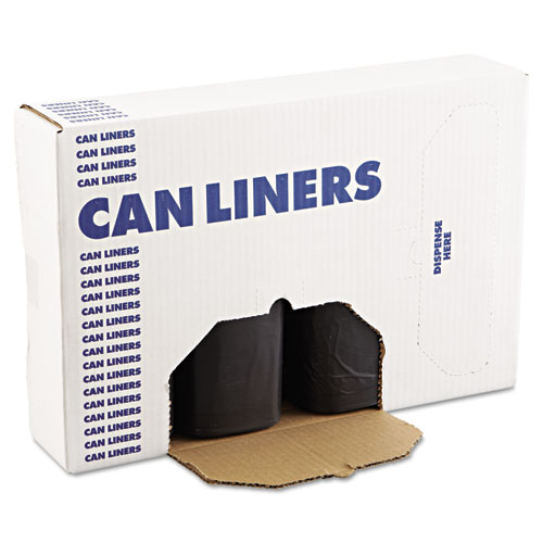 HIGH-DENSITY CAN LINERS, 60 GAL, 14 MICRONS, 38" X 58", BLACK, 200/CARTON