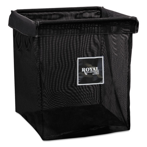 X-Frame Bag, 8 Bushel, Vinyl/vinyl Coated Mesh, Black