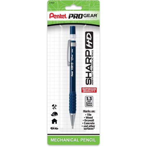 Pentel  Mechanical Pencil, PROGear, 4mm Sleeve 1.3mm, Blue Barrel